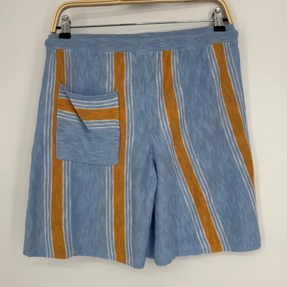 Free People Free-est Knit Striped Short XS Blue Orange Coastal Beach Boho Summer